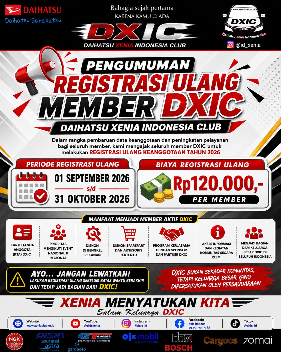 REGISTRASI ULANG MEMBER DXIC 2026